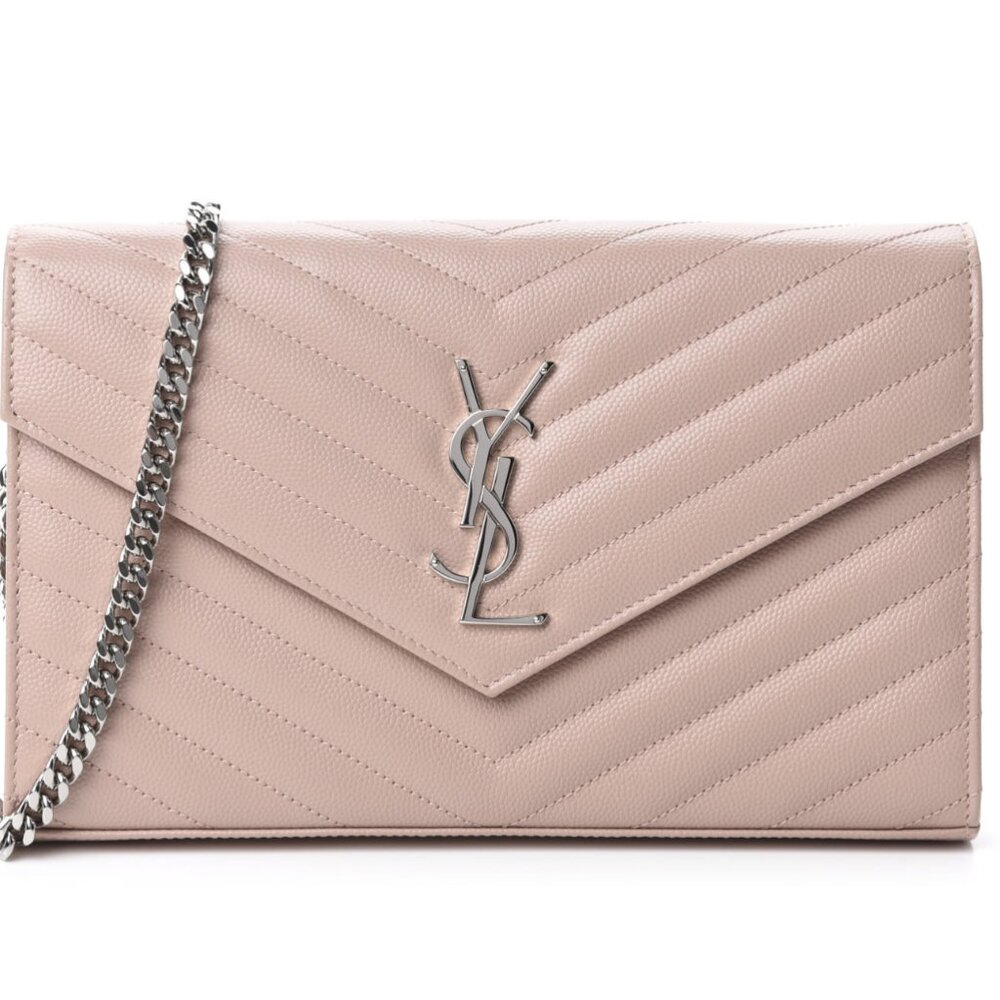 Yves Saint Laurent Cassandre Envelope crossbody - Large YSL wallet on chain